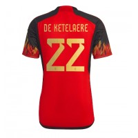 Echipament fotbal Belgia Charles De Ketelaere #22 Tricou Acasa Mondial 2022 maneca scurta